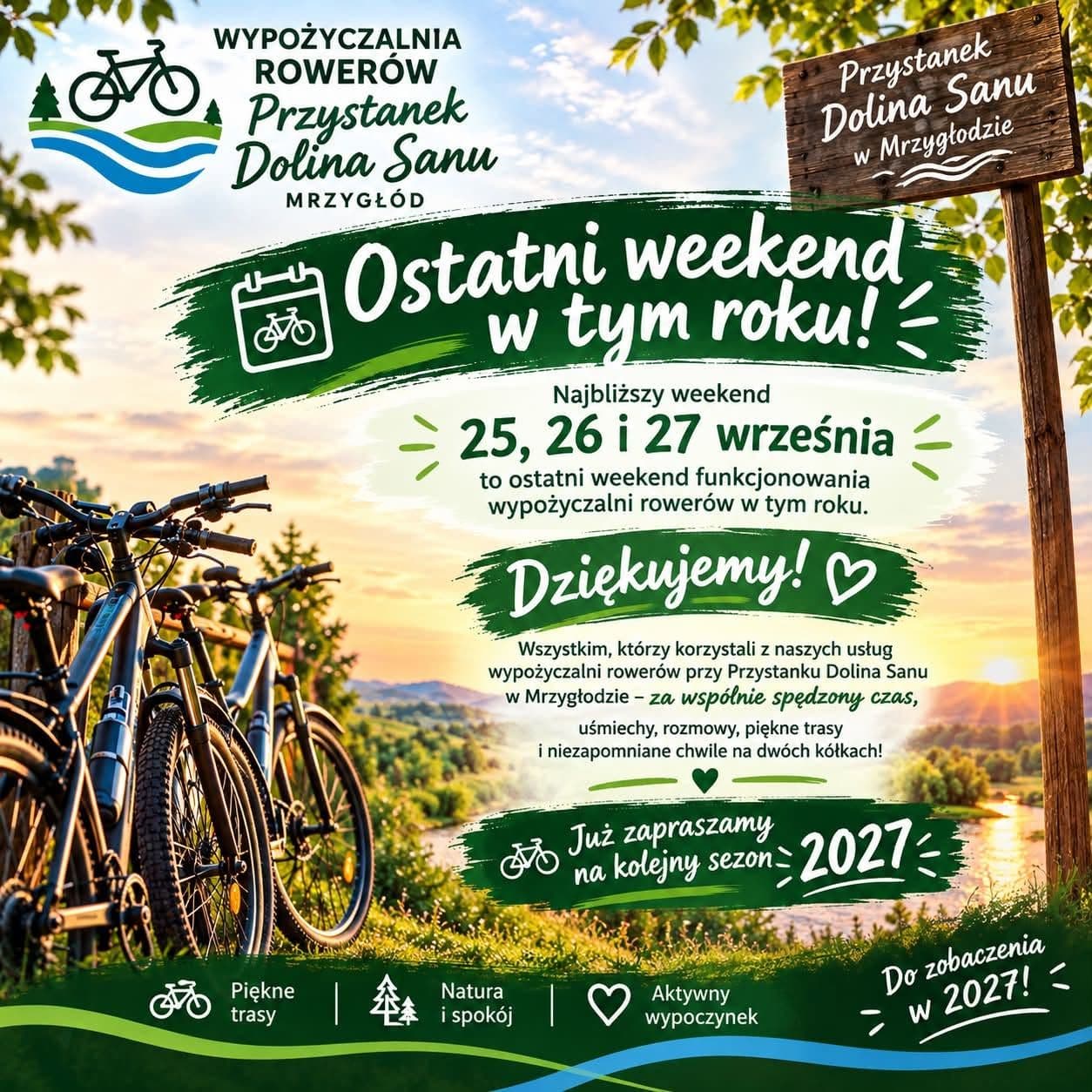 To już ostatni weekend w tym sezonie!