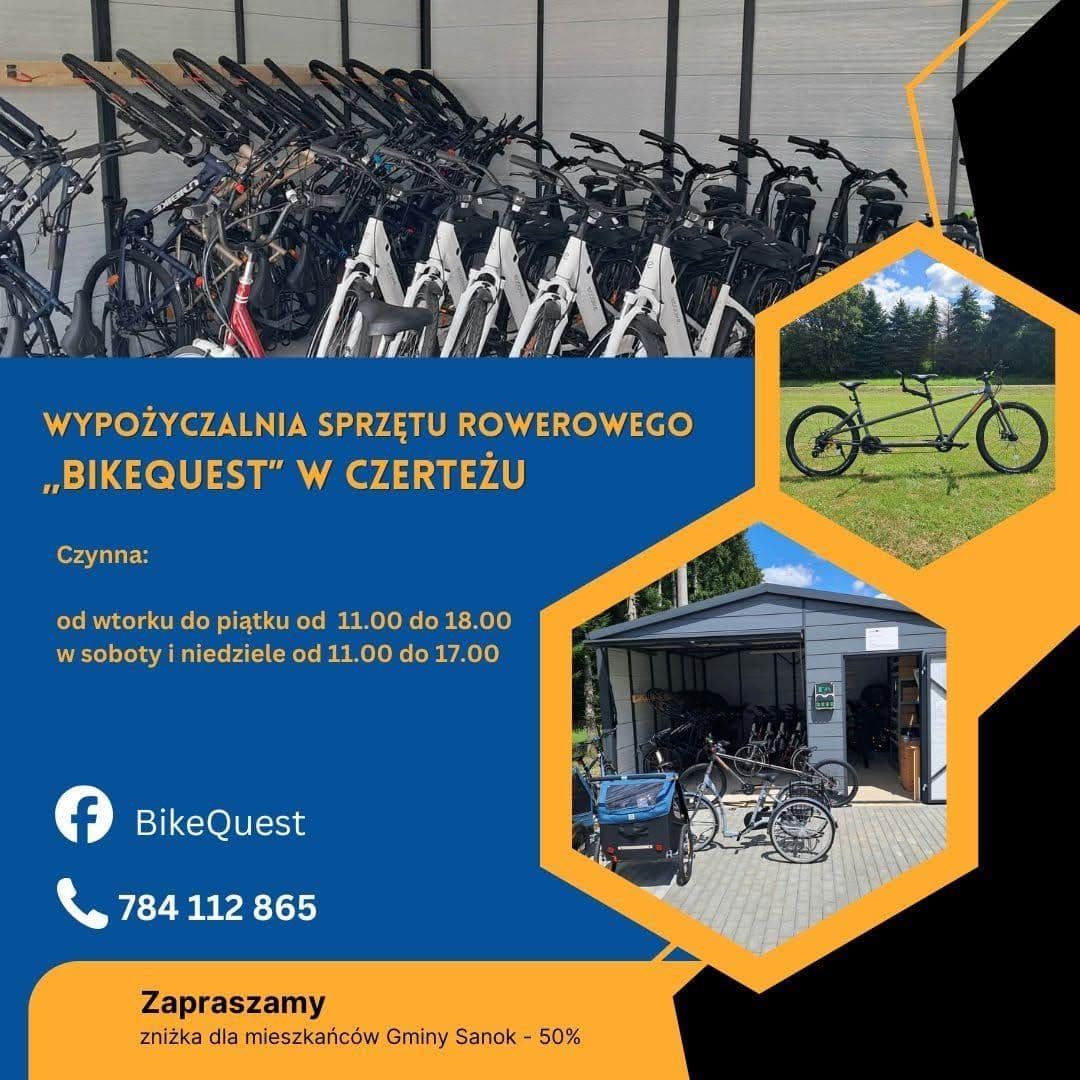 Nová požičovňa bicyklov v Czerteżi!